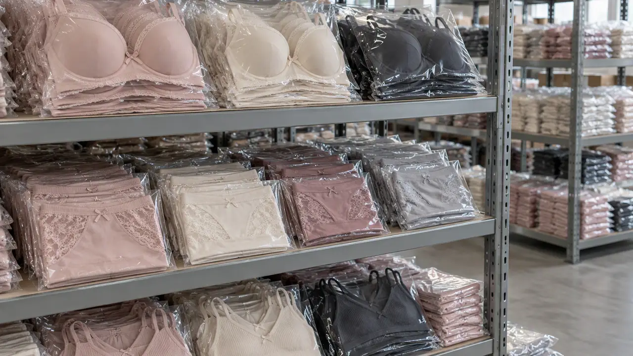 Illustrated timeline of intimate apparel MOQ and lead time stages from sample approval to shipment